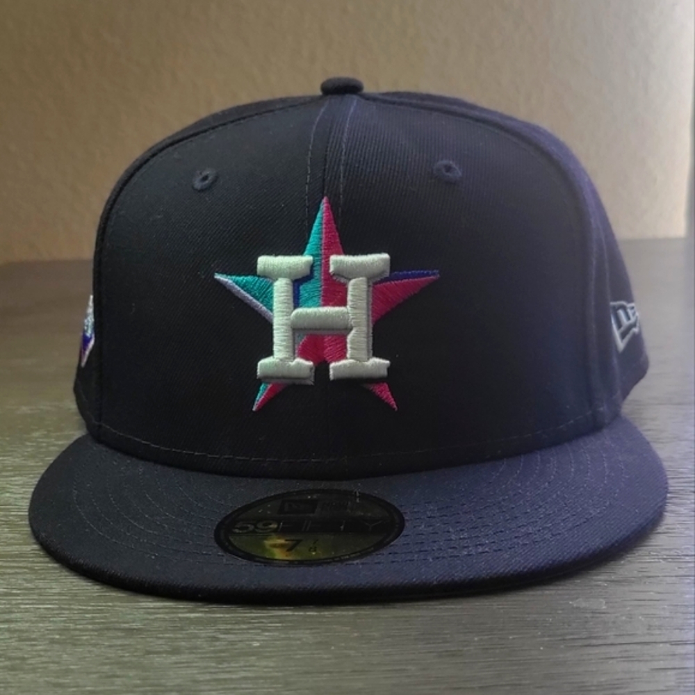 New Era Navy Houston Astros 2017 World Series Polar Lights 59FIFTY Fitted 7 7/8